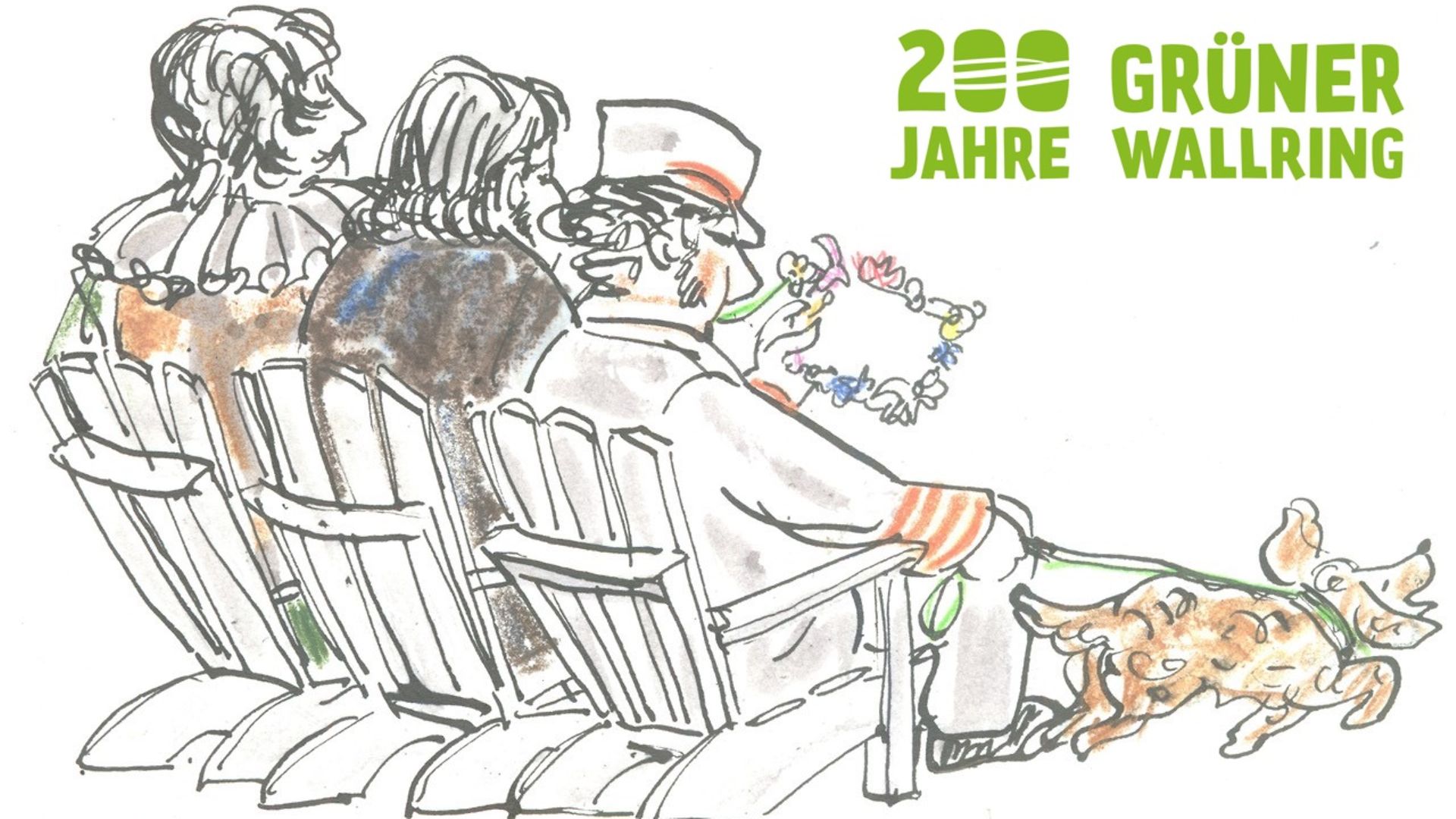 Eine Illustration von drei Personen, die in Stühlen sitzen.